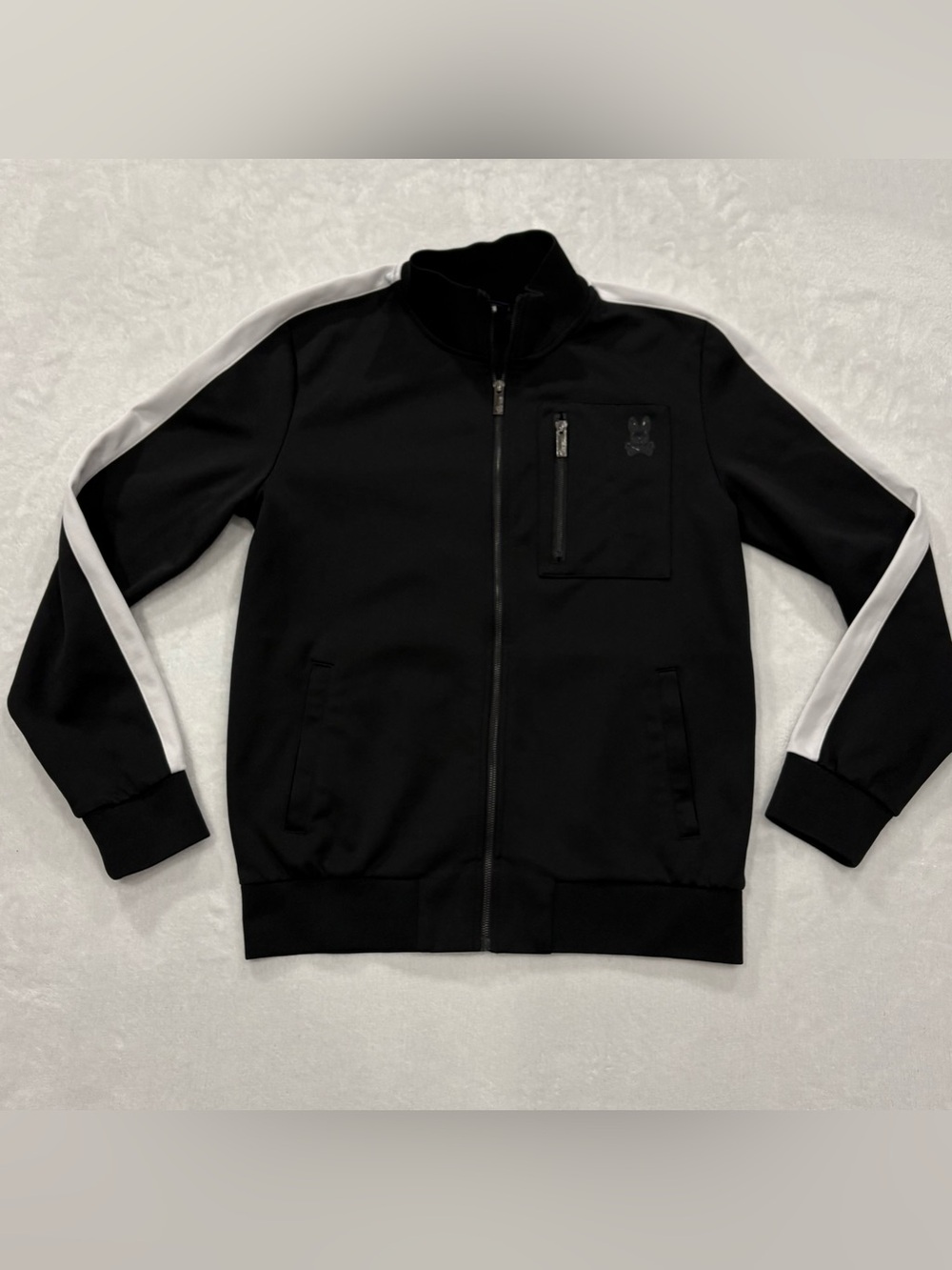 Psycho Bunny Black Track Jacket Men’s Size M